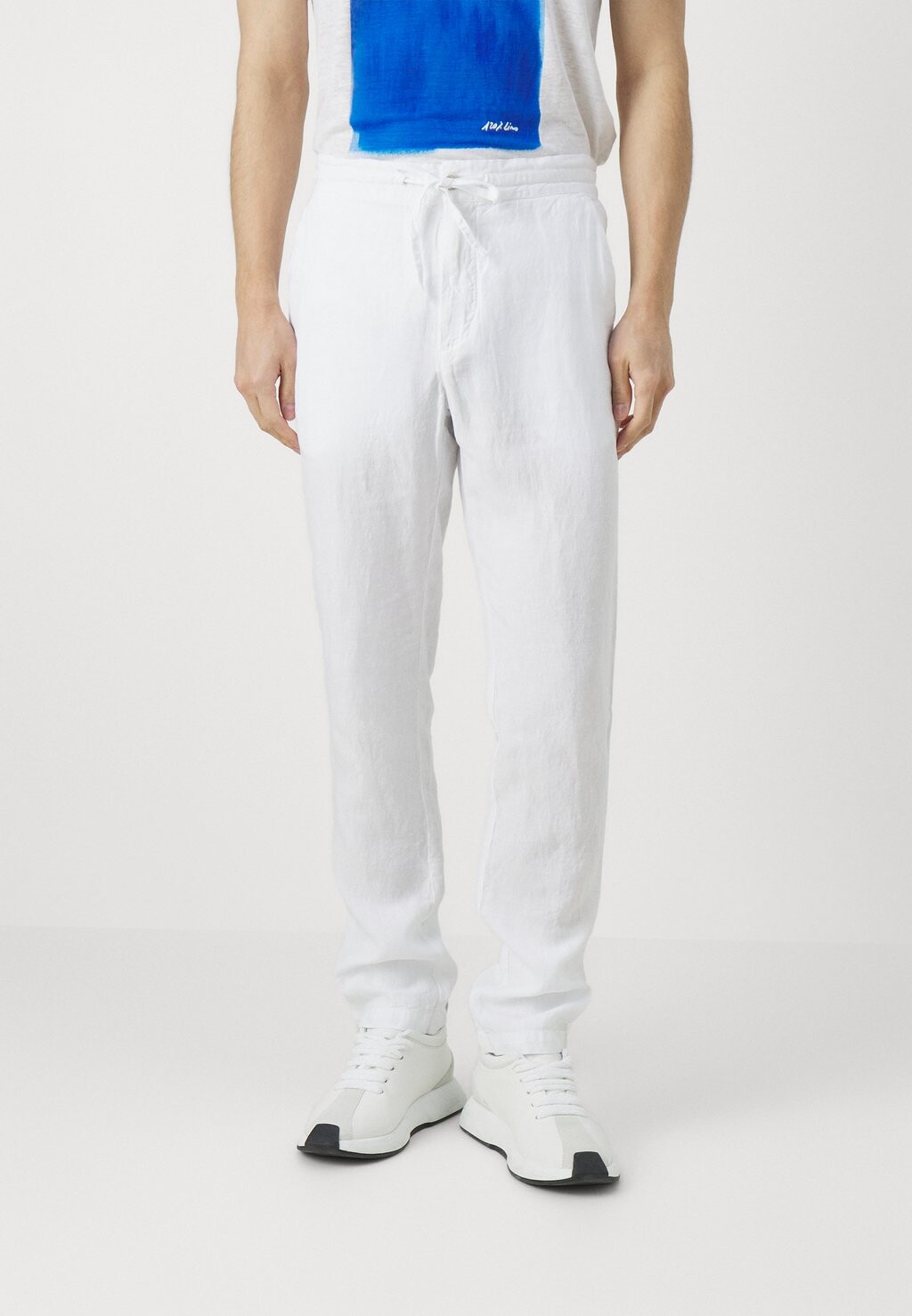 

Брюки MEN DRAWSTING PANT 120% Lino, цвет white