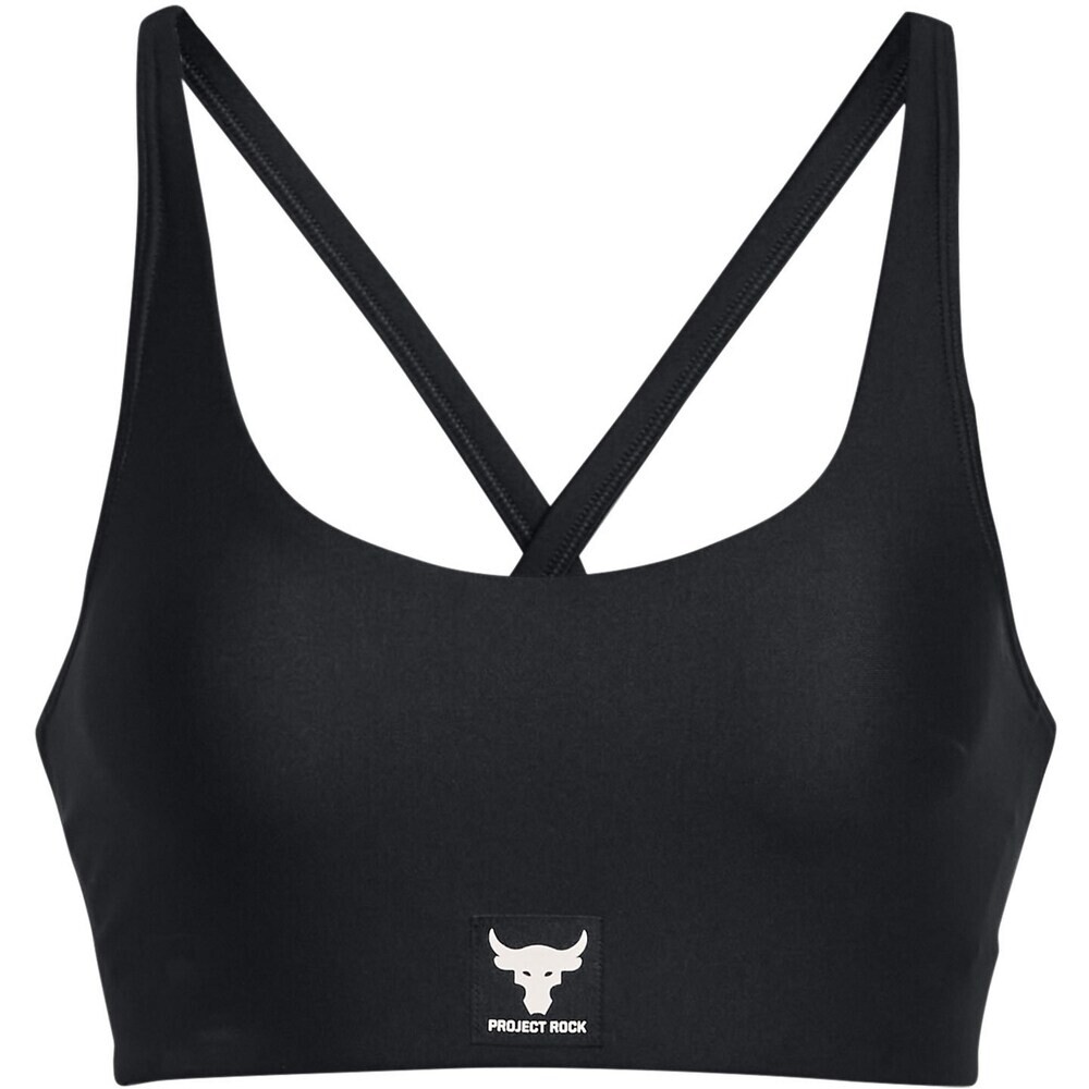

Спортивный бюстгальтер без косточек Under Armour Project Rock, черный