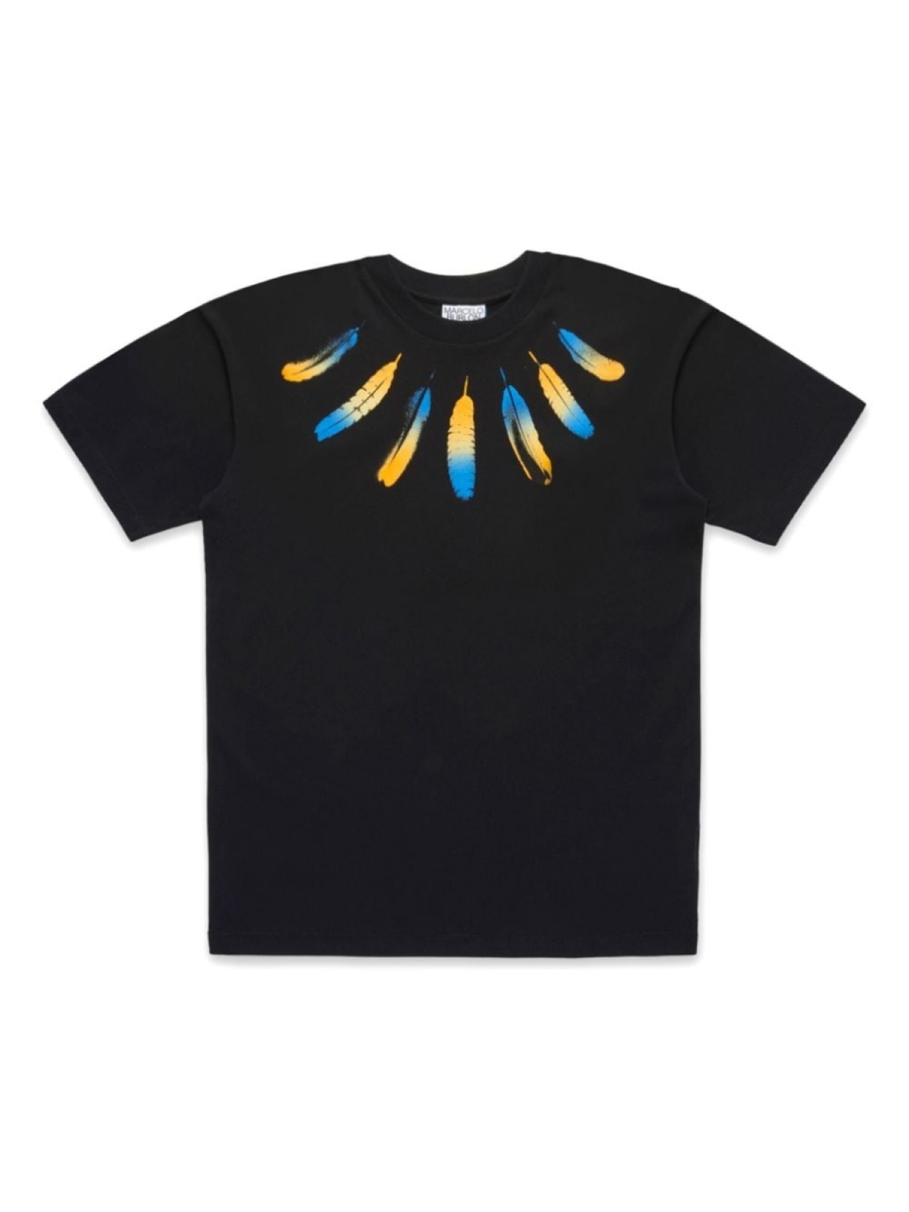 

Marcelo Burlon County Of Milan Kids футболка Collar Feathers, черный