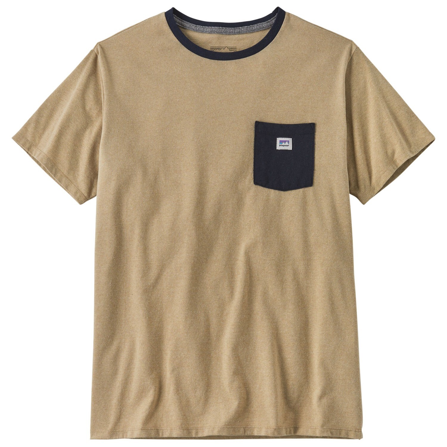 

Футболка Patagonia Shop Sticker Pocket Responsibili Tee, цвет Nautilus Tan