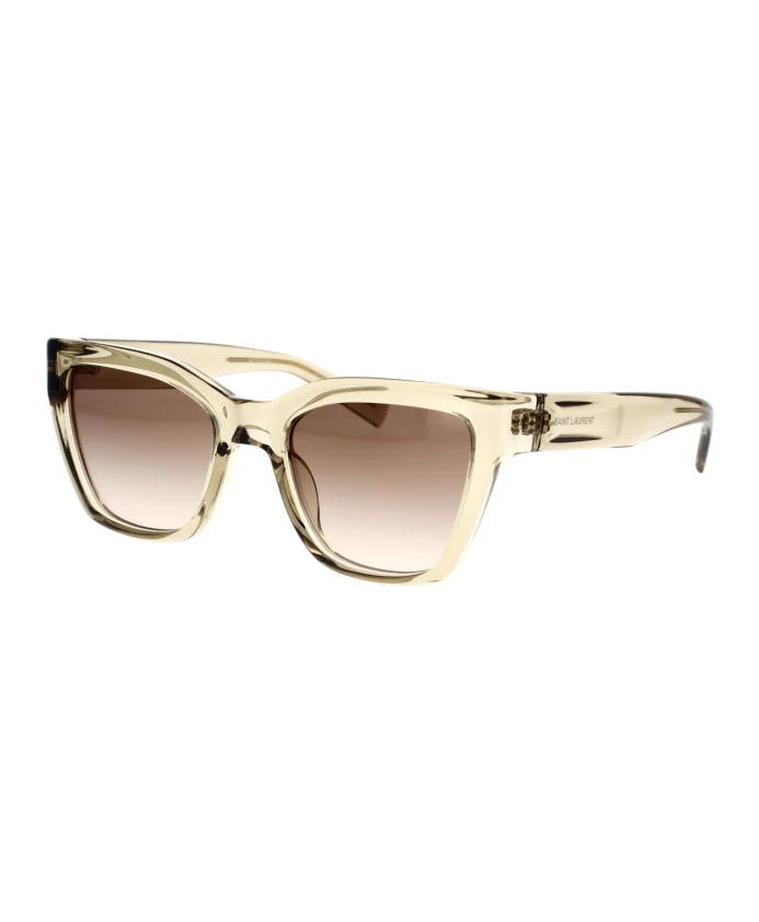 

Солнцезащитные очки в винтажном стиле SL 641 005 Saint Laurent, желтый