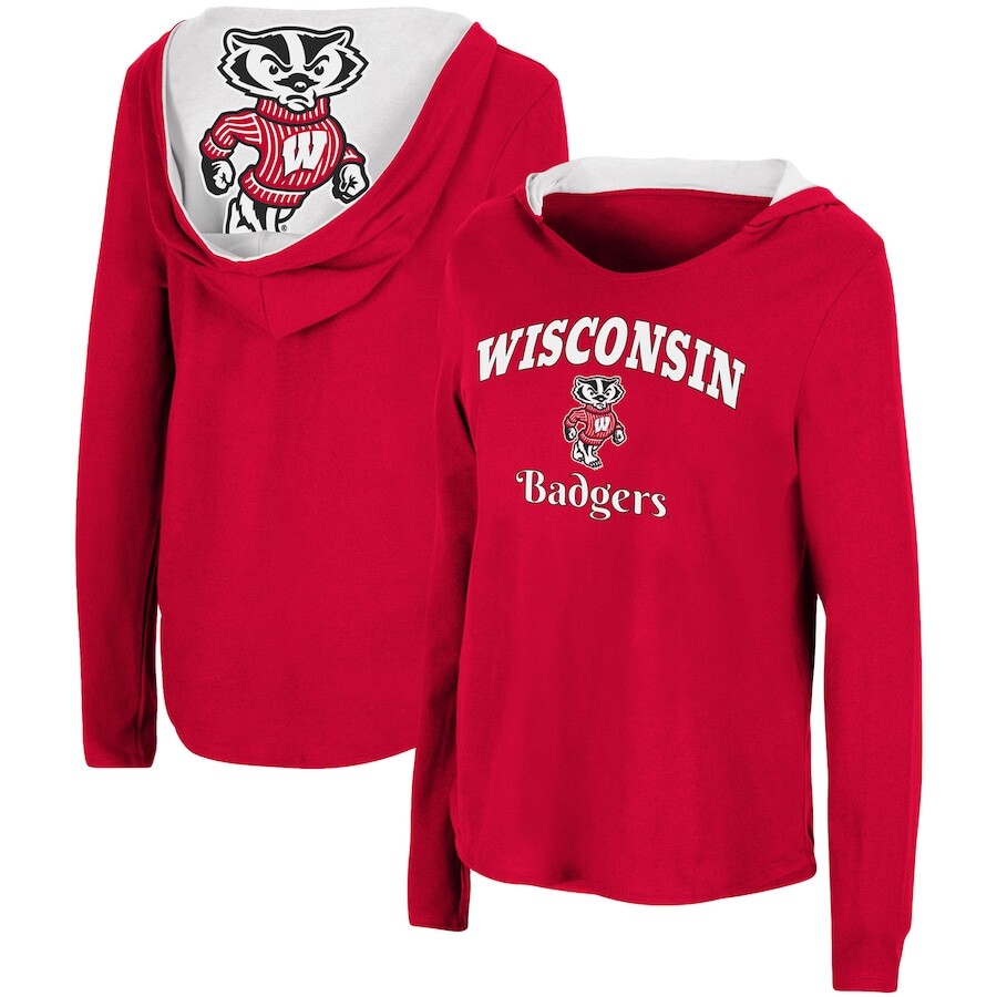 

Футболка с длинным рукавом Colosseum Wisconsin Badgers, красный