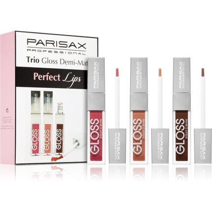 

Набор блесков для губ Parisax Perfect Lips Trio — полуматовый