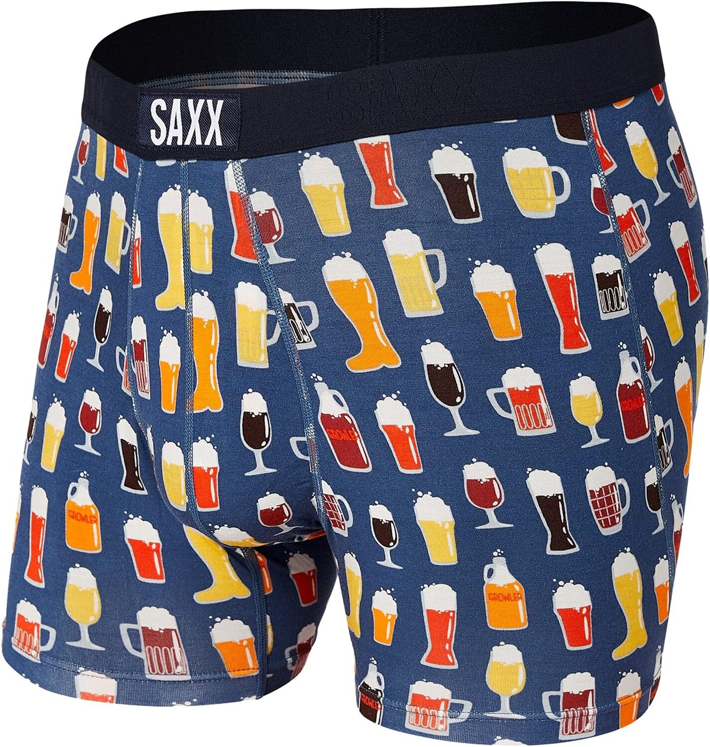 

Трусы-боксеры Vibe Super Soft Boxer SAXX UNDERWEAR, цвет Dark Denim Pitcher Perfect