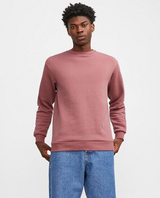 

Мужская толстовка с круглым вырезом Jack & Jones, розовый