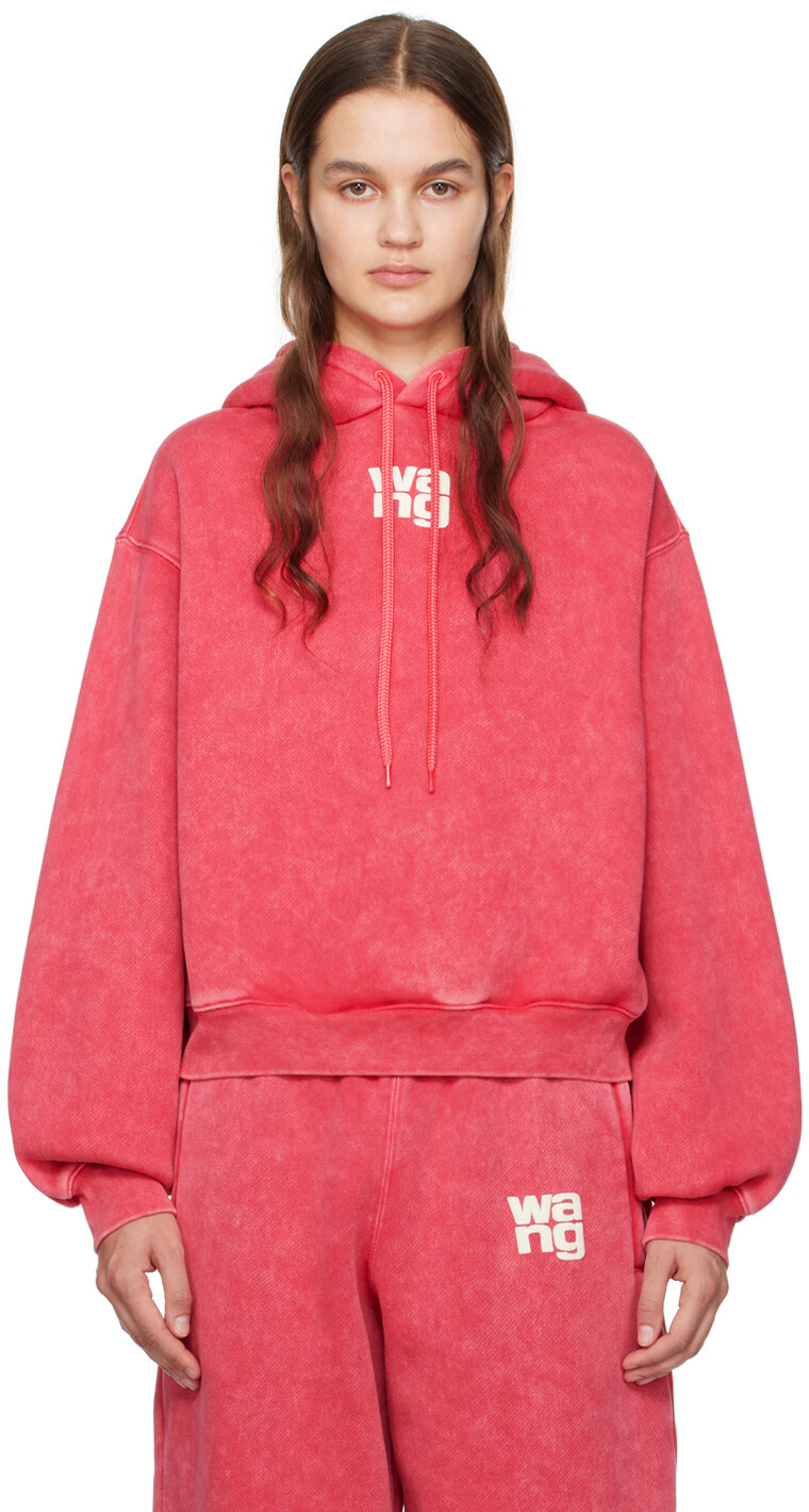 

Розовый худи с капюшоном Alexanderwang.T