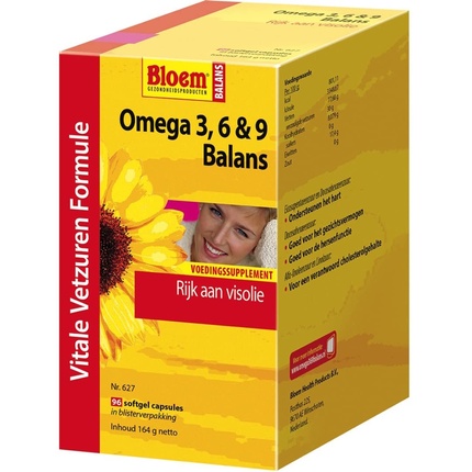 Bloem Omega 3 6 и 9 Balance 96 мягких таблеток swanson multi omega 3 6 9 220 мягких таблеток