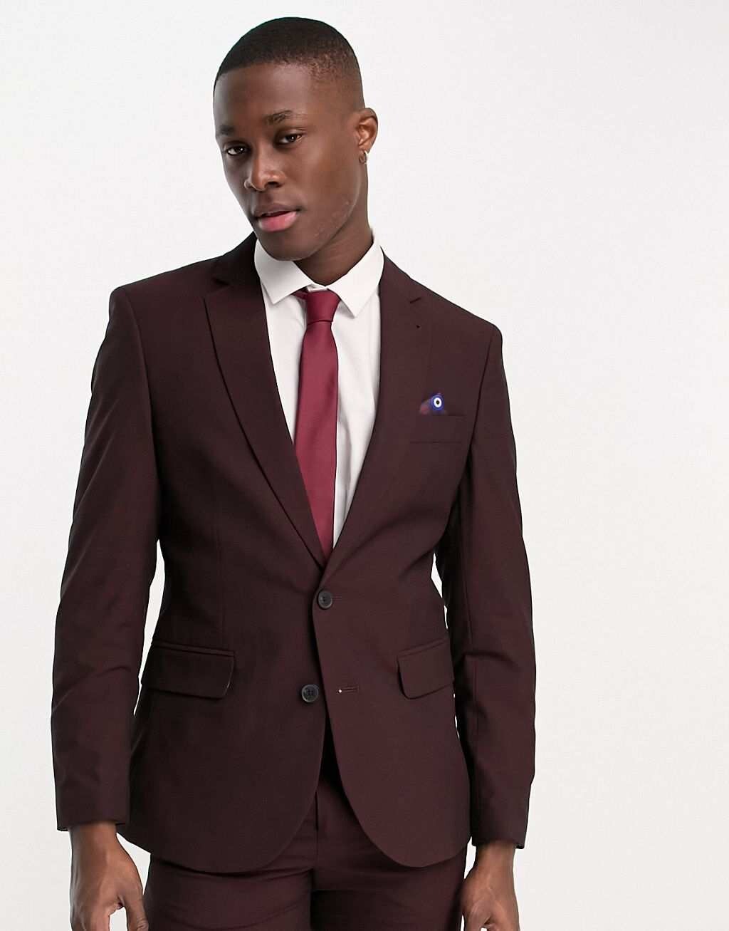 

Бордовый свадебный пиджак Ben Sherman
