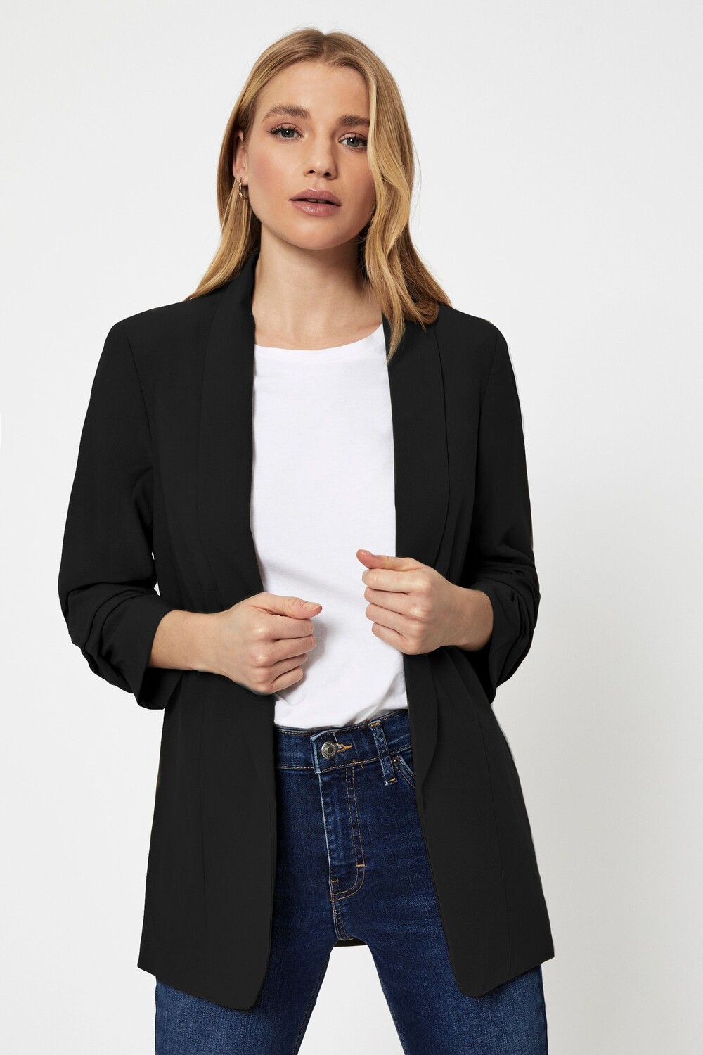 

Свободная куртка Pieces Workwear с присборенными рукавами PIECES, черный