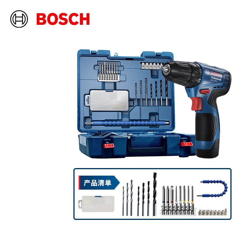 Дрель электрическая Bosch GSR120-Li + насадки