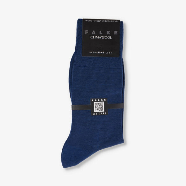 

Носки эластичной вязки с фирменной подошвой Climawool Falke, синий