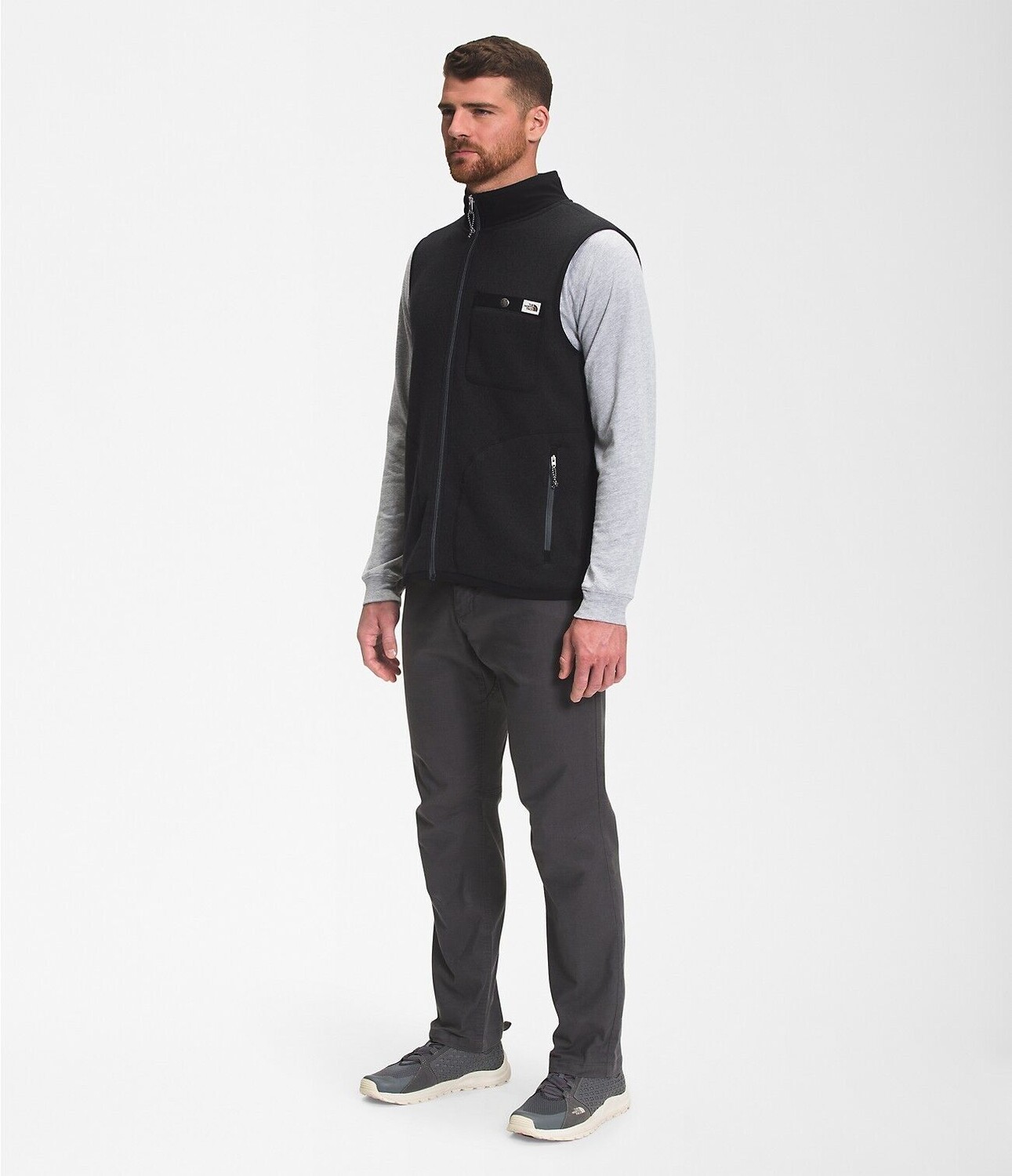 

Мужской черный жилет с молнией во всю длину The North Face Gordon Lyons NF0A5GL3KS, черный