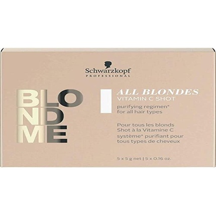 Blondme Keratin Restore All Blondes Shot Detox 5X5G — упаковка из 5 шт., Schwarzkopf