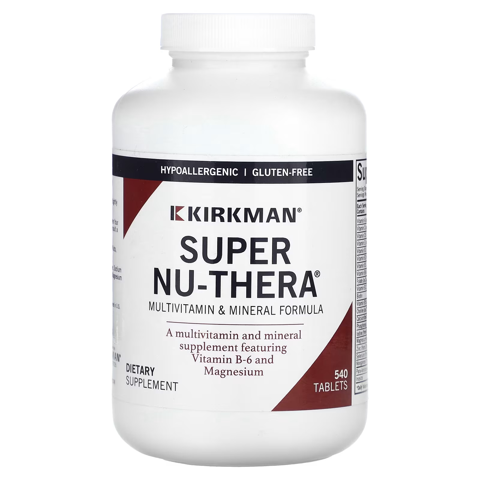 Kirkman Labs Super Nu-Thera 540 таблеток витамины антиоксиданты минералы селен цинк селен цинк витаминный комплекс vit