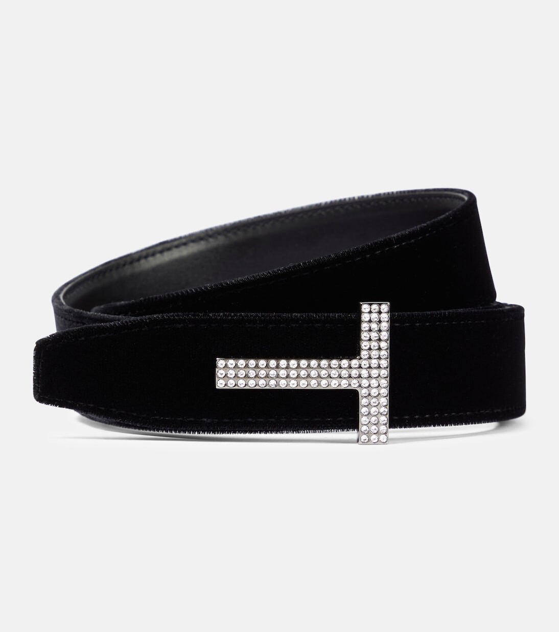 

Украшенный ремень Tom Ford, черный
