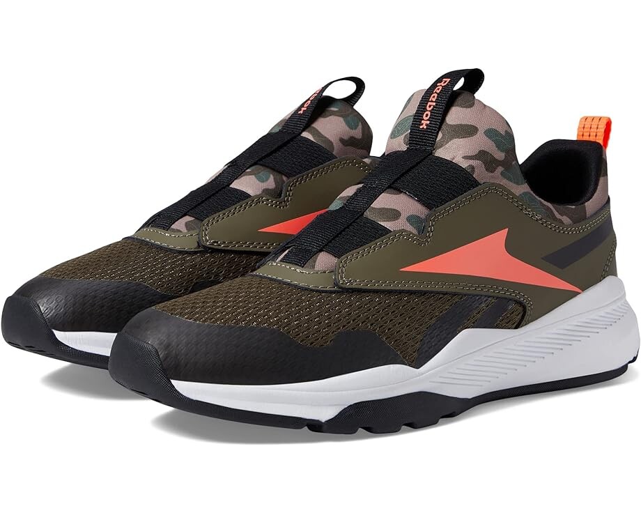 

Кроссовки Reebok XT Sprinter Slip, цвет Army Green/Core Black/Orange Flare