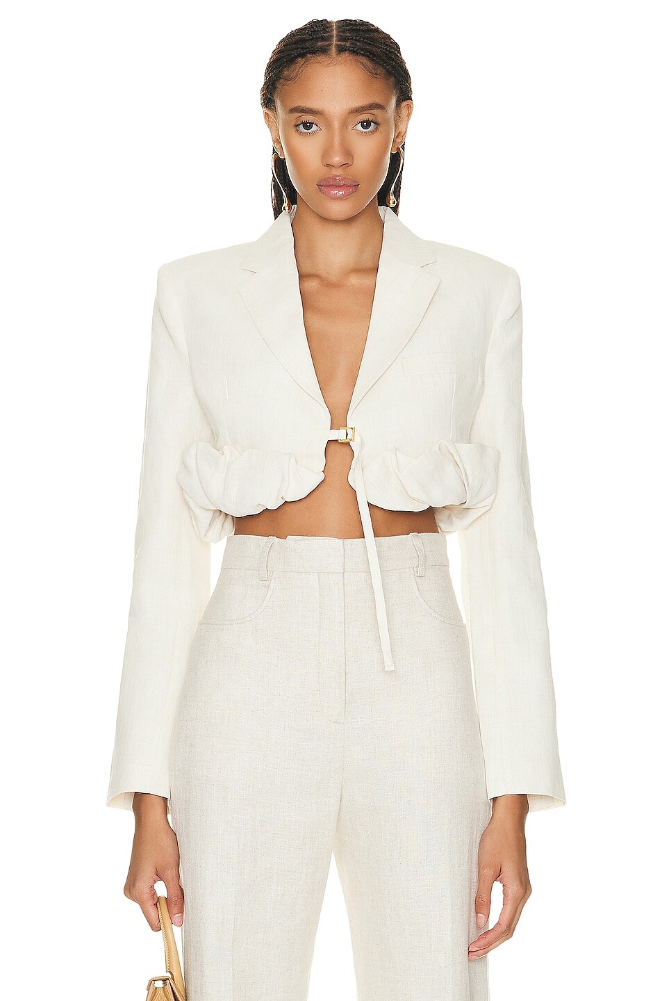 

Топ Jacquemus La Veste Croissant, белый