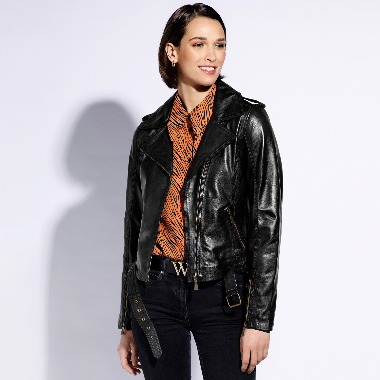 

Кожаная куртка Wittchen Stylish leather jacket, woman, черный