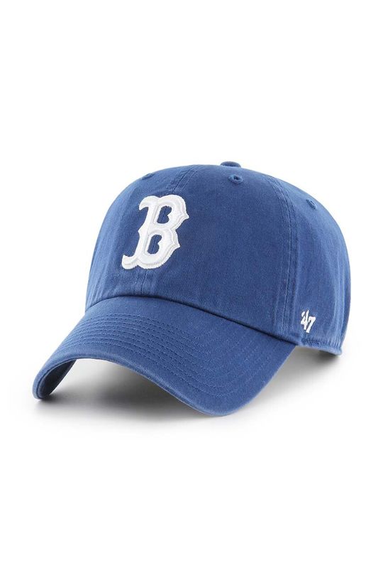 Хлопковая бейсболка MLB Boston Red Sox 47brand, темно-синий