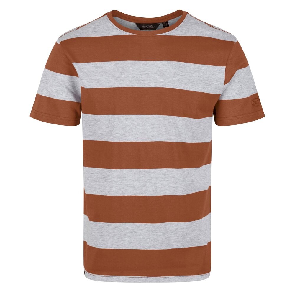 

Футболка Regatta Brayden Stripe, коричневый