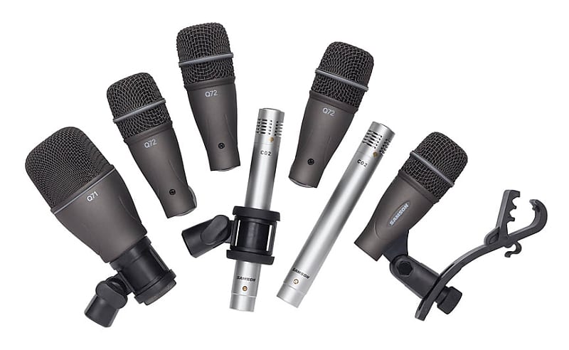 Комплект барабанных микрофонов Samson DK707 7 Piece Drum Mic Set комплект из 3 x держателей микрофонов к барабанам samson esadmc200
