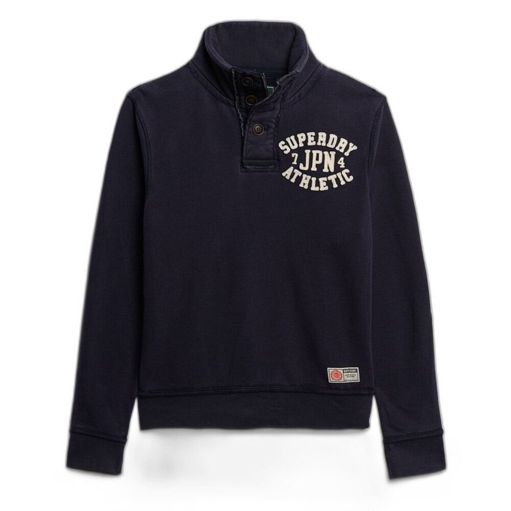 

Толстовка Superdry Vintage Athletic Henley Half Zip, синий