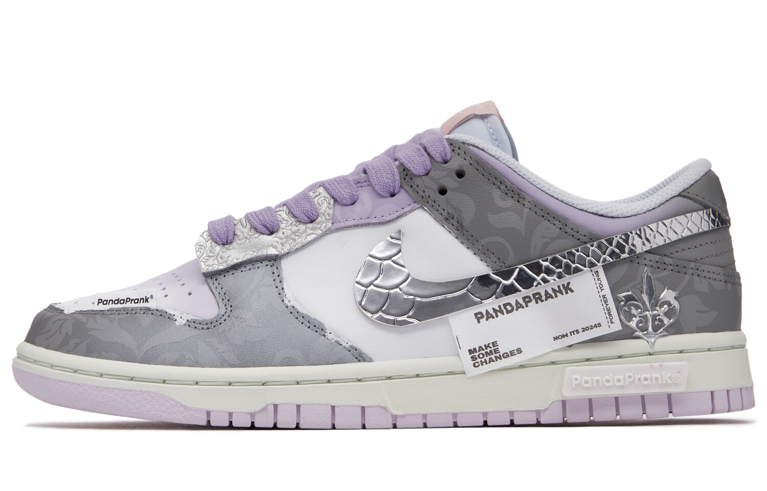 

Женские кроссовки для скейтбординга Nike Dunk, Grayish White Purple