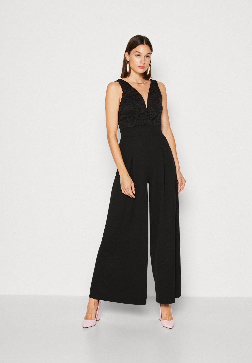 

Комбинезон V NECK WIDE LEG WAL G., цвет black