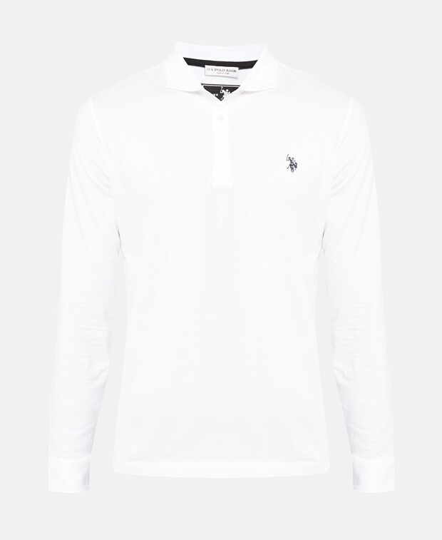 

Рубашка-поло с длинными рукавами U.S. Polo Assn., белый