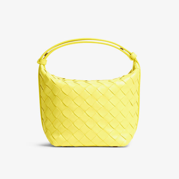 

Сумка-хобо Wallace из микрокожи Bottega Veneta, желтый