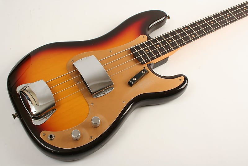 Басс гитара Fender Custom Shop '59 Precision Bass Journeyman Chocolate 3 Tone Sunburst CZ570398