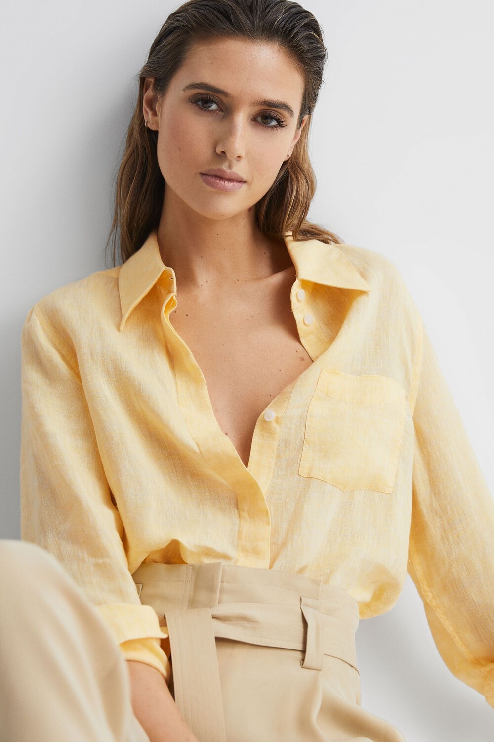 

Льняная рубашка Campbell Reiss