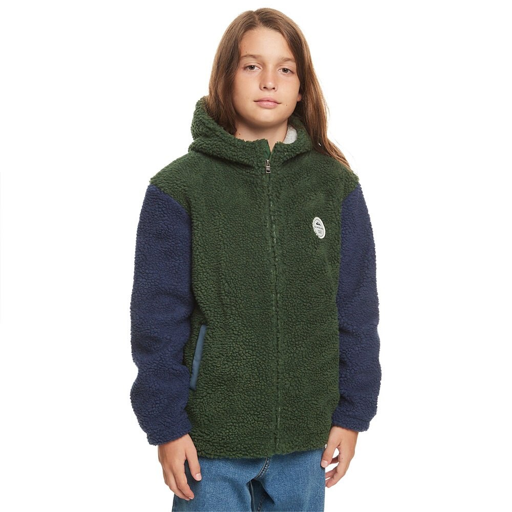 

Толстовка Quiksilver Pop Corn At School Full Zip, зеленый