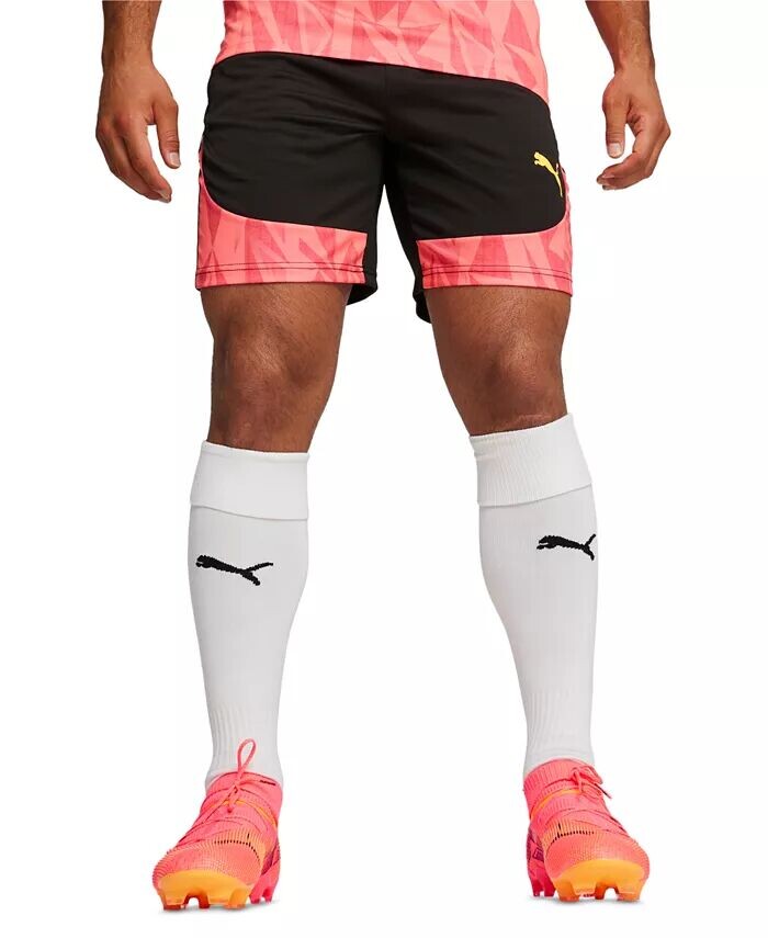 

Мужские тренировочные шорты с цветными блоками и логотипом Puma, черный
