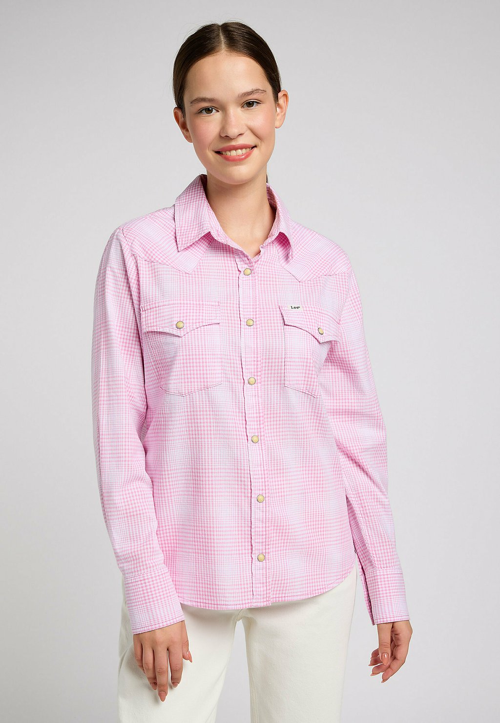 Блузка-рубашка REGULAR WESTERN Lee, цвет sugar lilac рубашка lee regular western shir summer blue женщины l45szsnj s