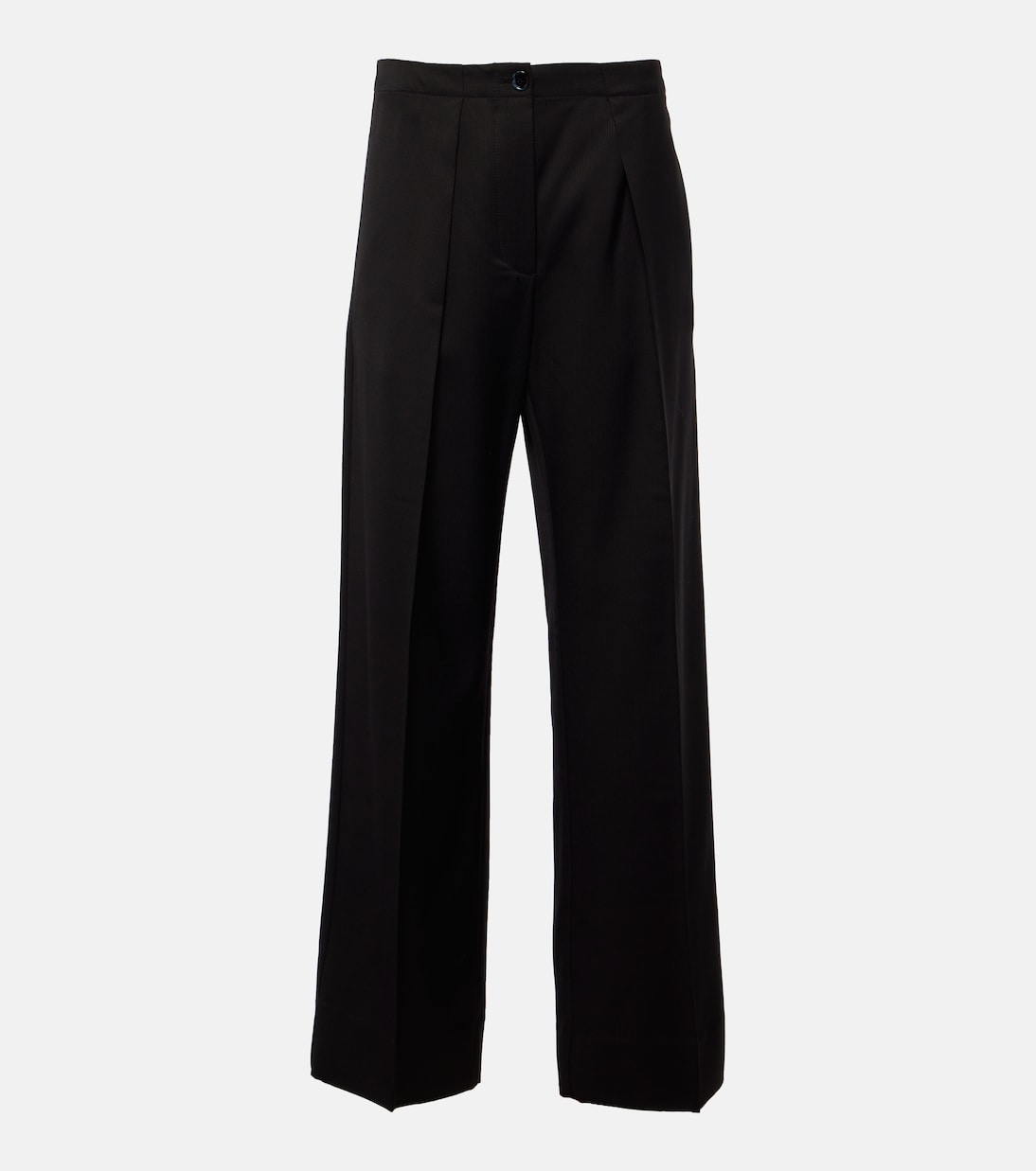 цена Широкие брюки со средней посадкой Acne Studios, черный