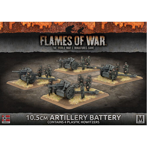 

Фигурки Flames Of War: 10.5Cm Artillery Battery