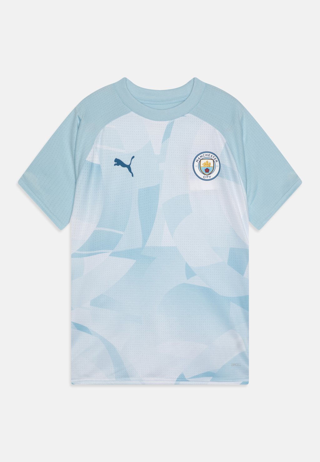 Спортивная футболка Manchester City Prematch Jr Unisex Puma, цвет silver sky/lake blue