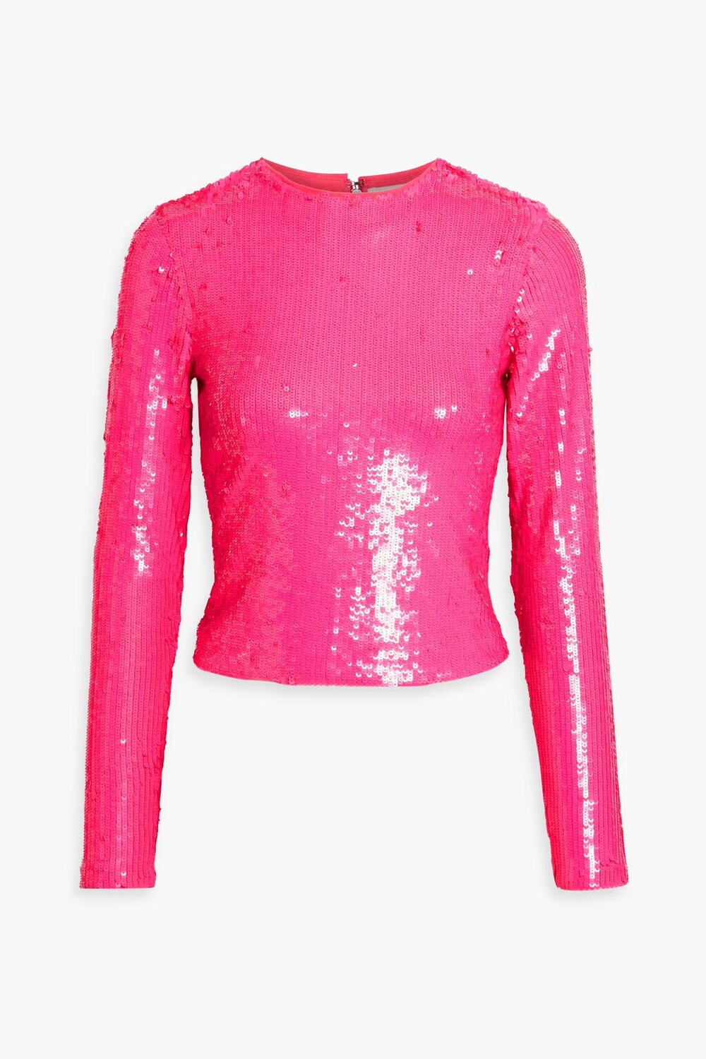 

Топ Delaina из тюля с пайетками Alice + Olivia, ярко-розовый