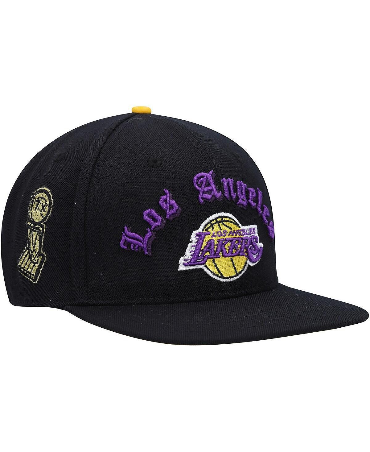 

Мужская черная бейсболка Los Angeles Lakers Old English Snapback Pro Standard