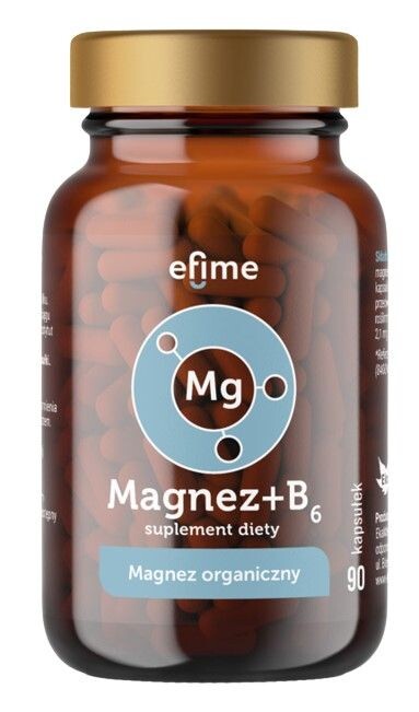 

Магний с витамином В6 в капсулах Ekamedica Efime Magnez + B6, 90 шт