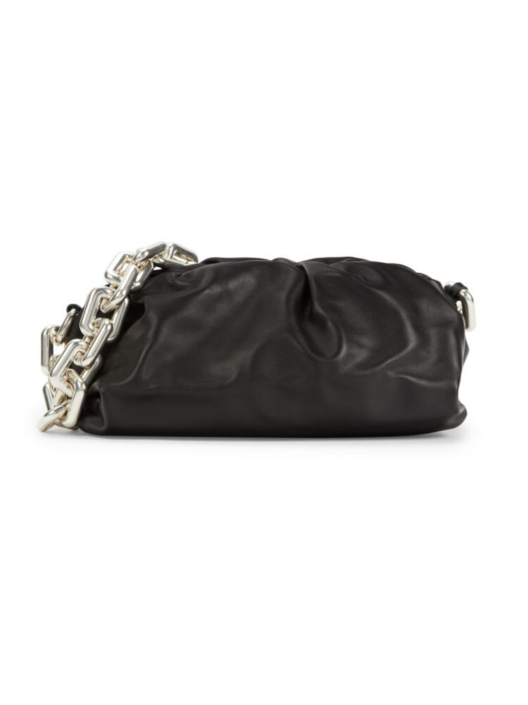 

Кожаная сумка через плечо с цепочкой Bottega Veneta, цвет Black Silver