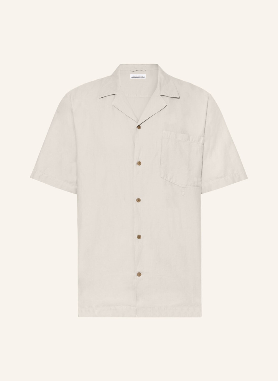

Рубашка ARMEDANGELS LOVDAAG Comfort Fit mit Leinen, бежевый