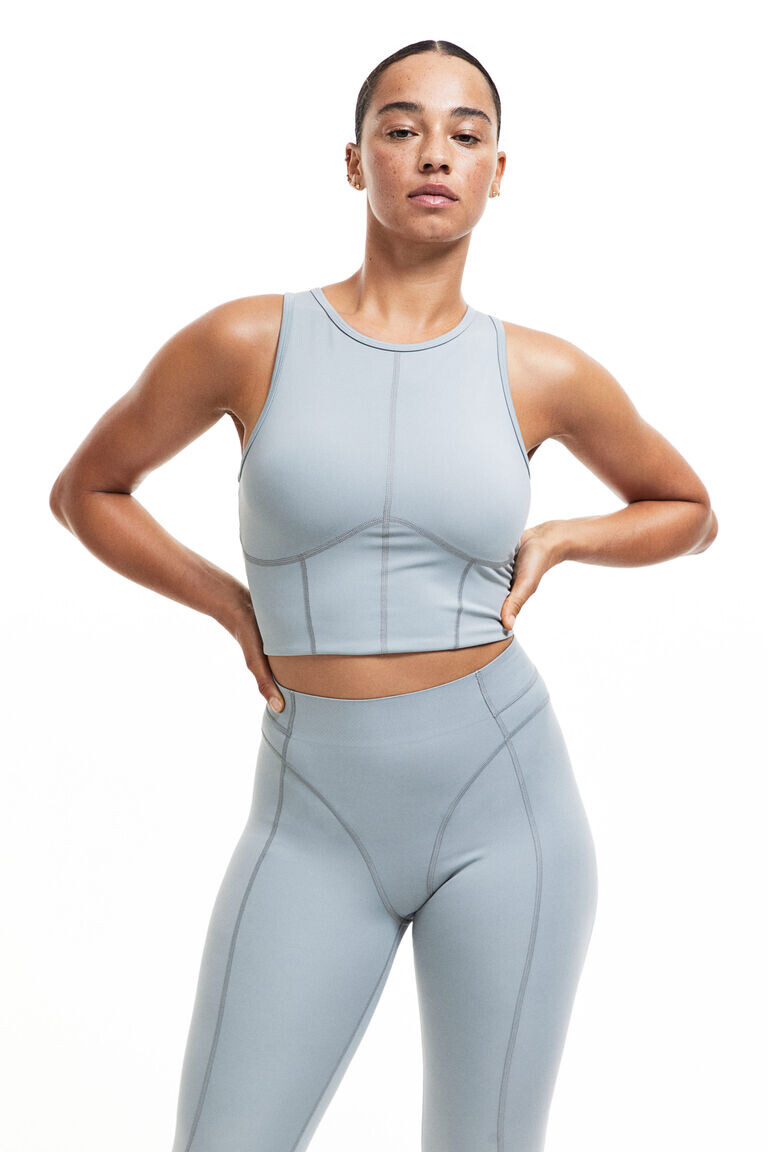 

Спортивный бюстгальтер drymove medium support H&M, серый