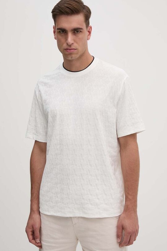 

Хлопковая футболка Armani Exchange, белый