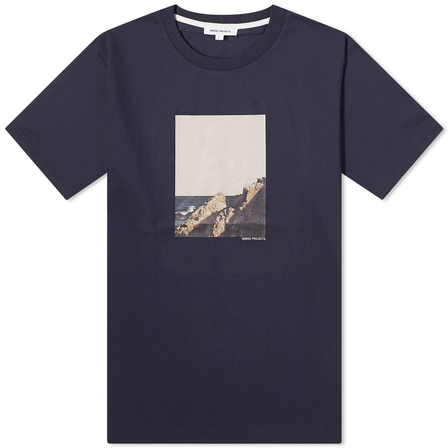 

Футболка Norse Projects Johannes Organic Cliff Print, темно-синий