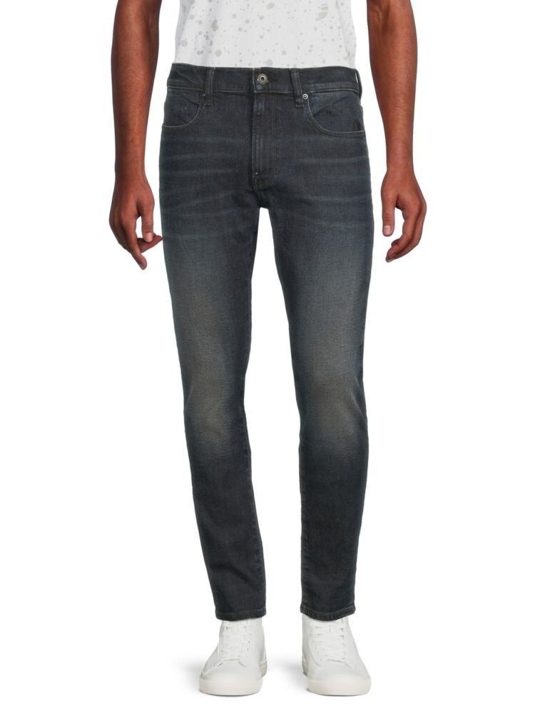 

Джинсы скинни Revend с высокой посадкой и потертостями G-Star Raw, синий