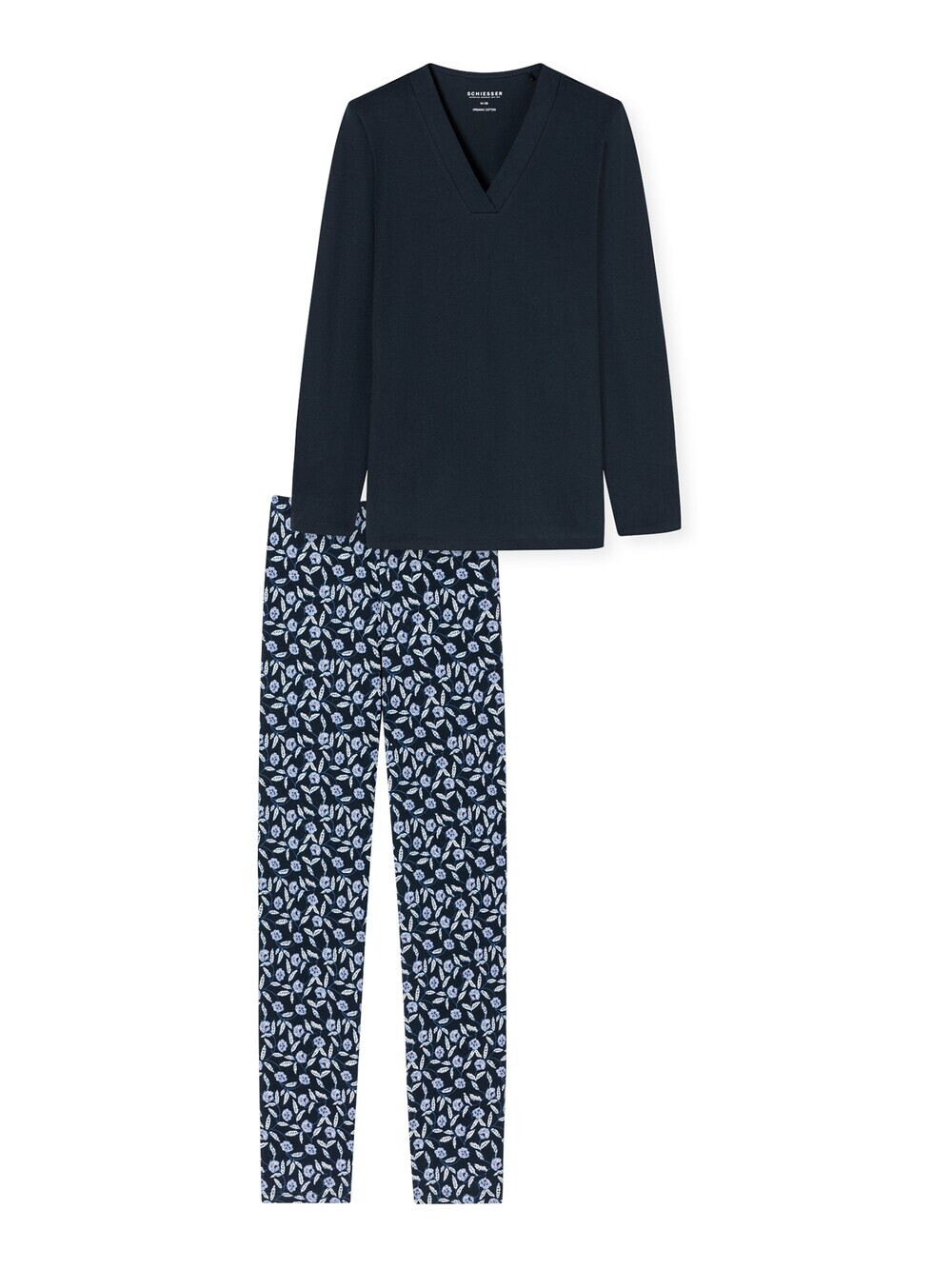 

Пижама Schiesser Comfort Nightwear, ночной синий