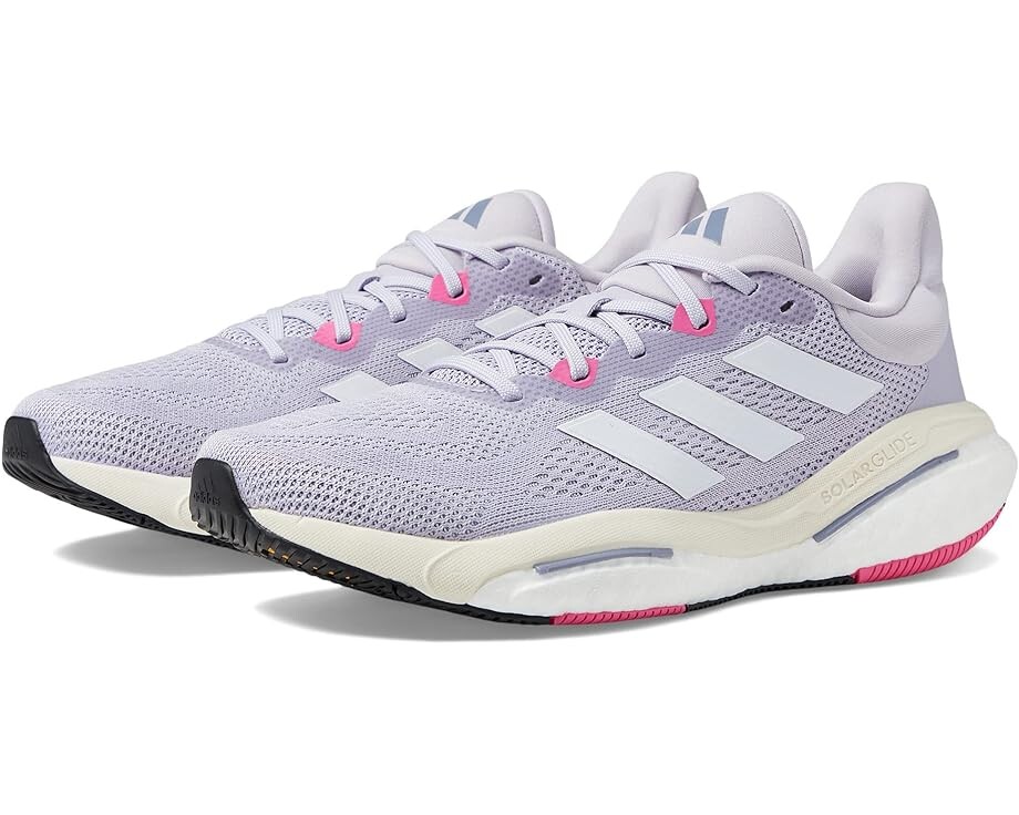 

Кроссовки Adidas Solarglide 6, цвет Silver Dawn/White/Pulse Magenta