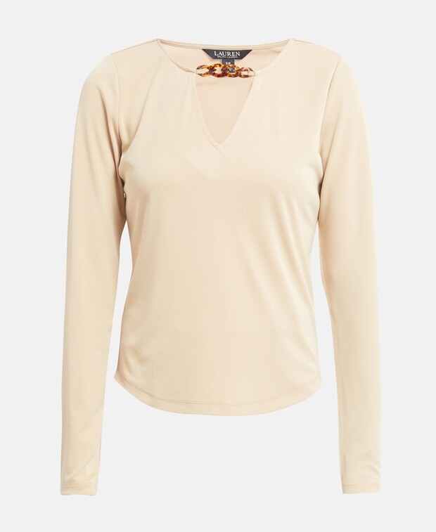 

Топ с длинными рукавами Lauren Ralph Lauren, бежевый